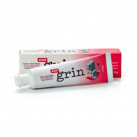 Grin牙科专用纯天然儿童牙膏草莓味 新西兰牙医推荐 Kids 100%Natural Strawberry Toothpaste 70g