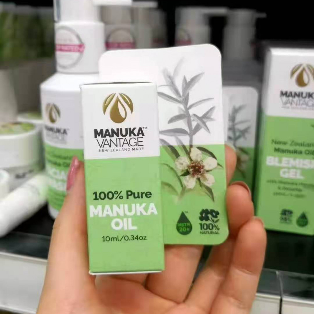 Parrs天然麦卢卡茶树精油 抗菌消炎祛痘淡疤 新西兰荣誉产品 Manuka Vantage 100% Pure Manuka Oil 10ml